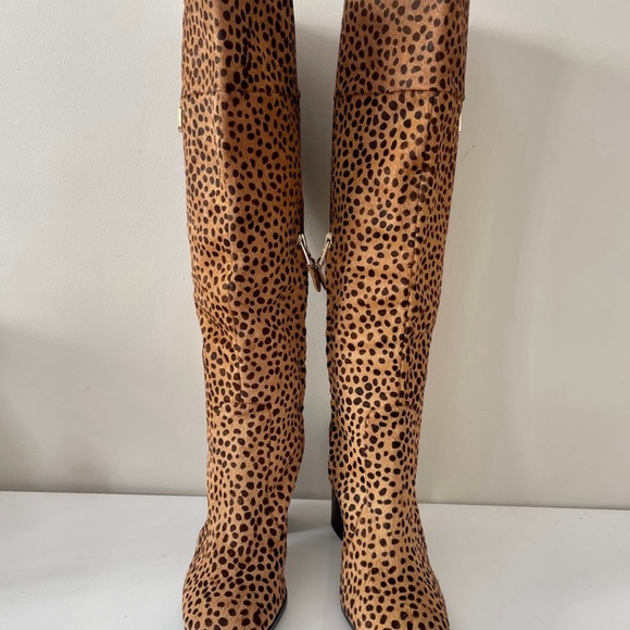 Diane Von Furstenberg Yvonne Pony hair Boots size 10 NWOT perfect - Picture 5 of 14